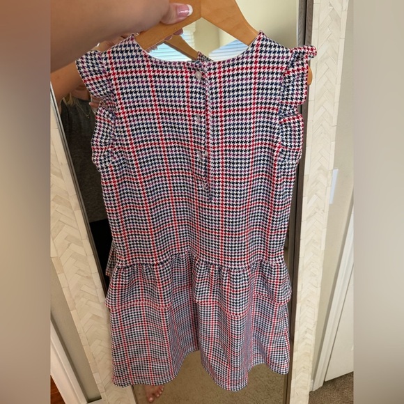 Janie and Jack Red Plaid Girls Kids Dress - Picture 3 of 5